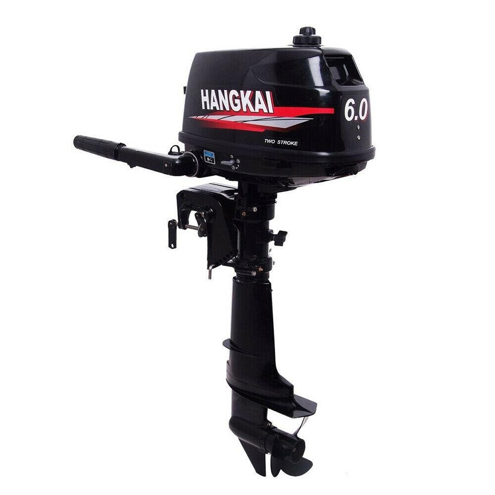 Hangkai Water Cooled 2 Stroke 6HP Outboard Motor Petrol Powered Engine