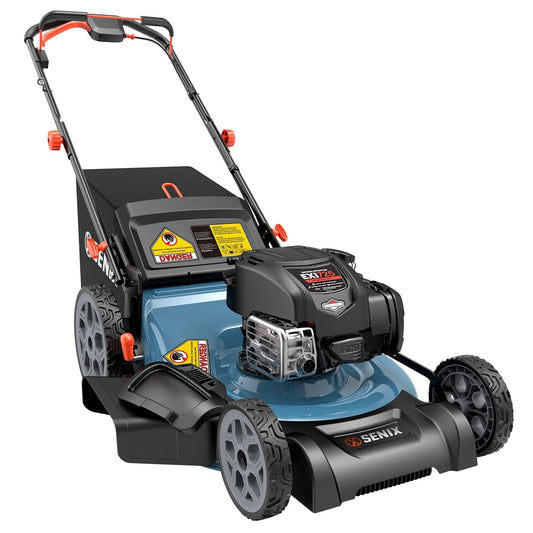 SENIX LSSG-H2 22-Inch Self Propelled Gas Lawn Mower with 163 cc 4-Cycle Engine