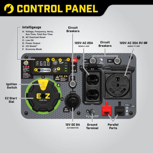 Champion 200994 3650/4650W Dual Fuel Inverter Generator