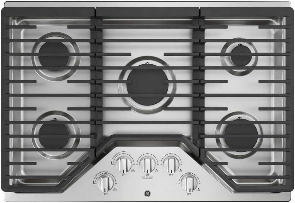 GE 30-Inch Built-In Gas Cooktop JGP5030SLSS