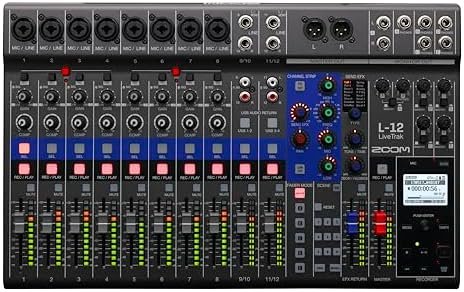 Zoom L-12 -Channel Mixer – Powered