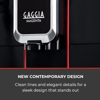 Gaggia Magenta Plus Super-Automatic Espresso Machine, 60 ounces,Black