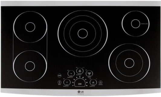 LG STUDIO 36″ Built-In Electric Cooktop LSCE365ST